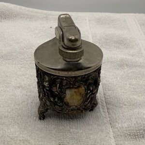 Vintage Sterling Silver Ornate German Floral Filigree Lighter